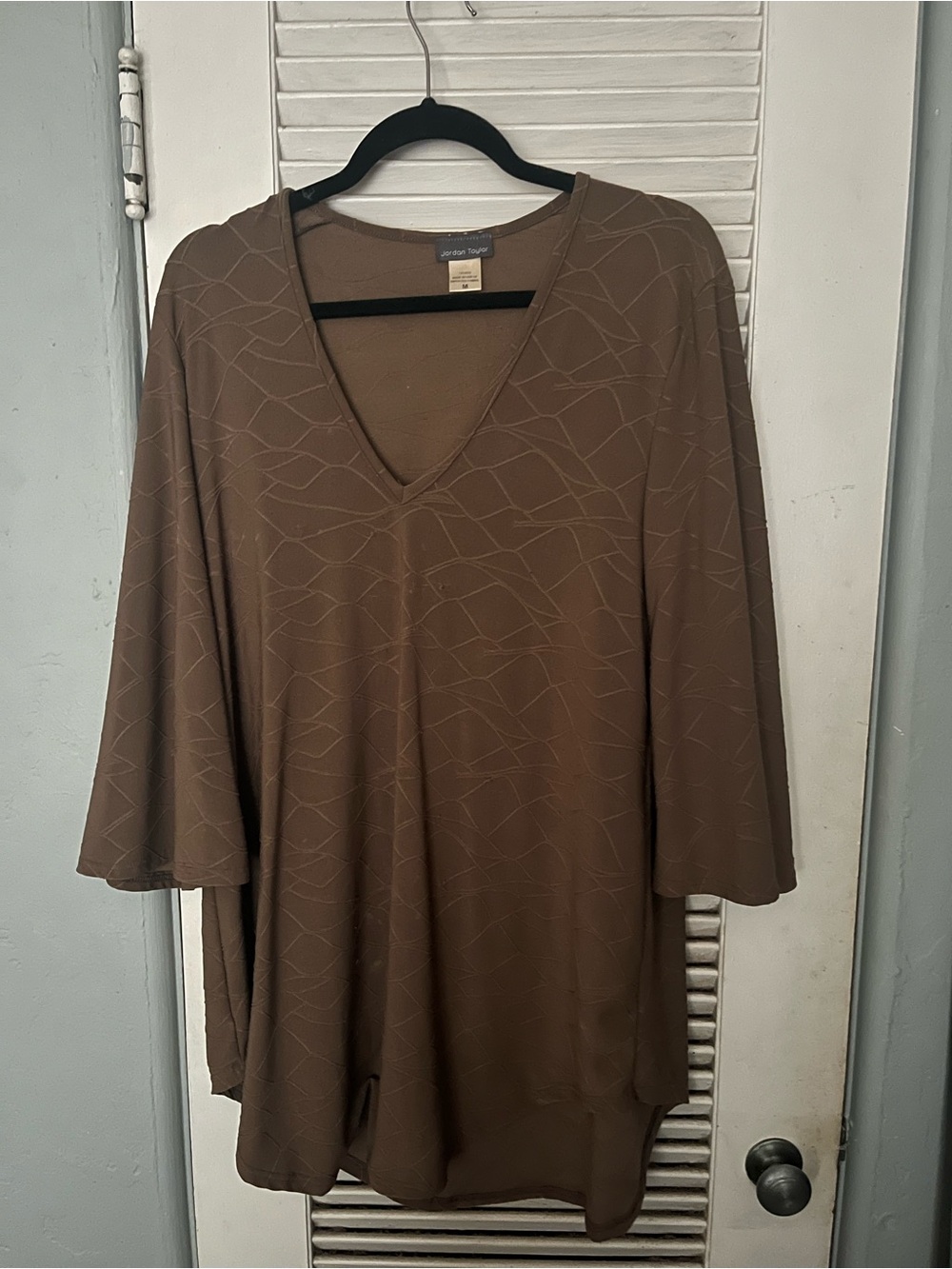 Jordan Taylor Taupe V-Neck Swing Tunic
